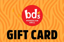 BD's Mongolian Grill Gift cards